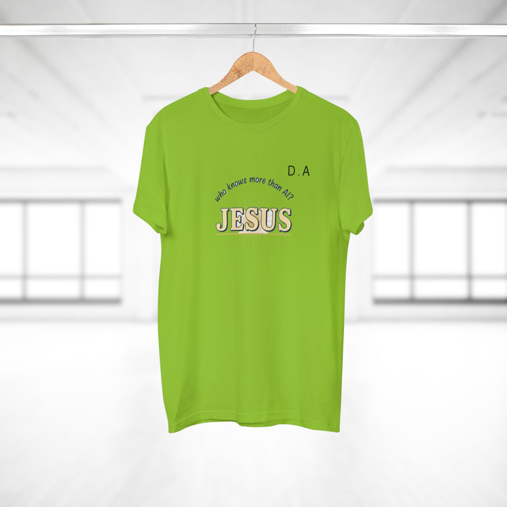 Jesus Faith T‑Shirt — "Who Knows More Than Me?" Religious Graphic Tee